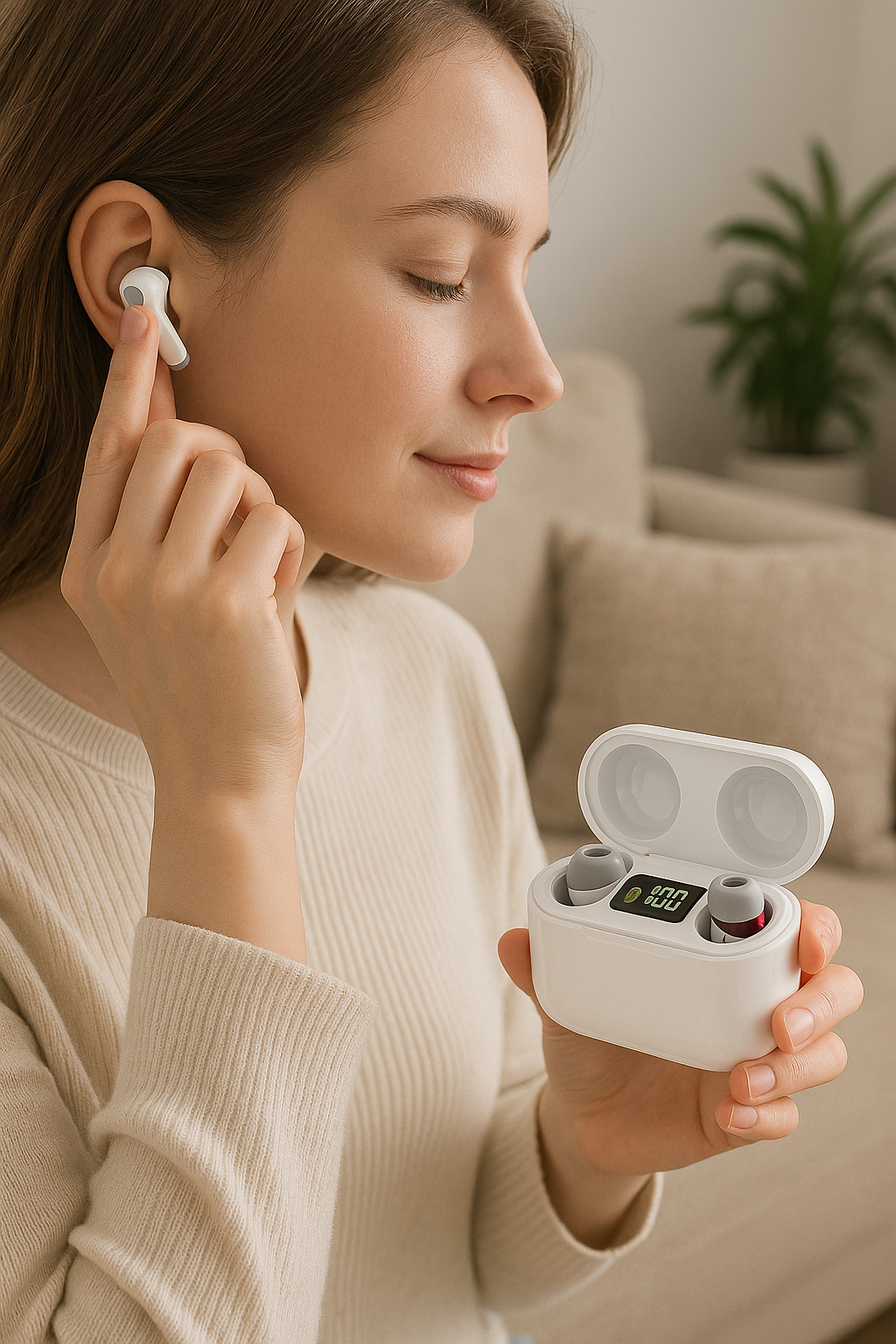 Zingle Rechargeable OTC Hearing Aids Sound Amplifier Comfortable Fit, 30hr Battery